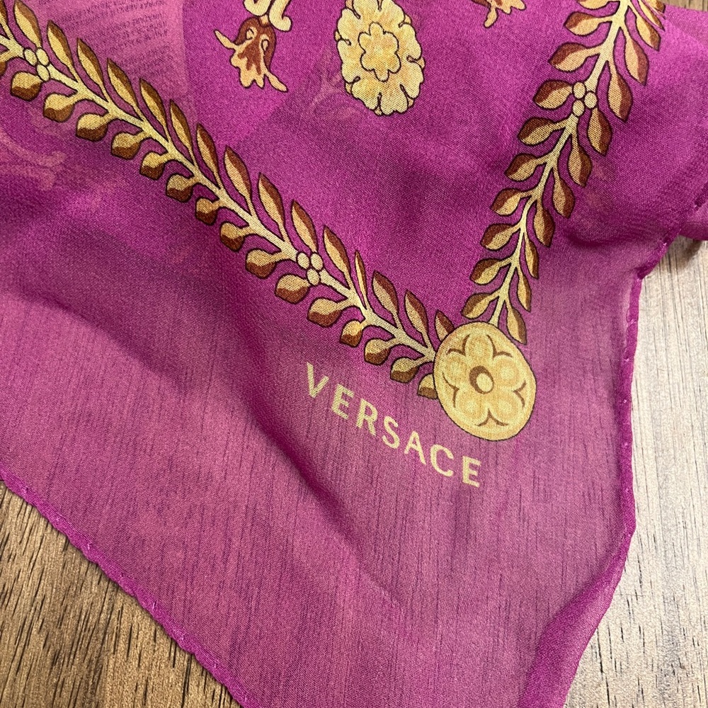 Authentic Silk Versace Scarf, very elegant